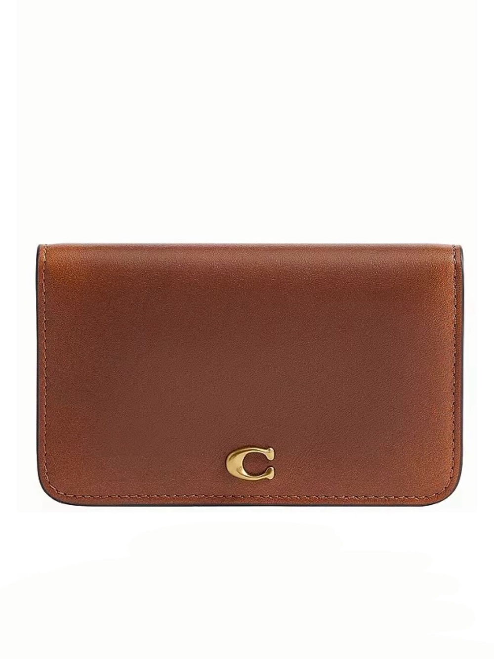 Coach Essential Slim Card Case in Rub-off Glovetanned Loved Leather NWT